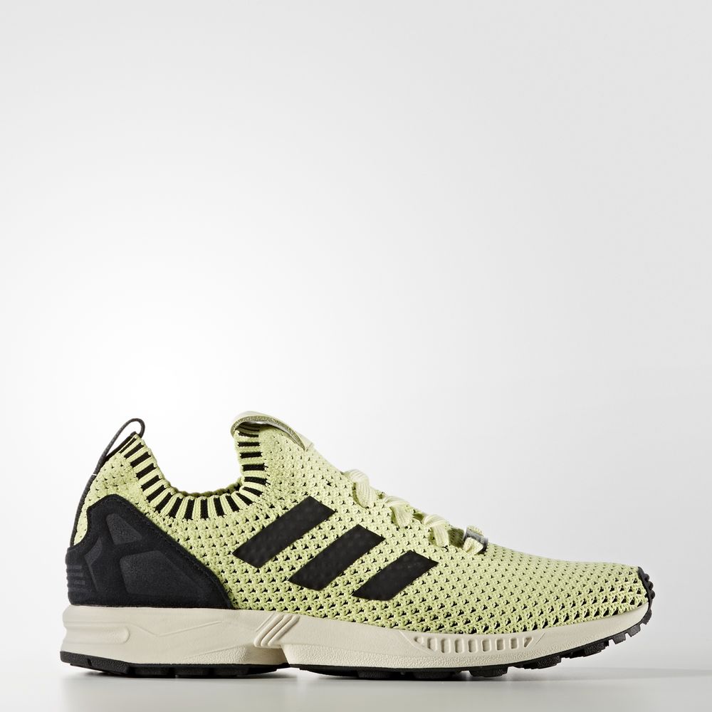 Adidas Zx Flux Primeknit - Originals γυναικεια - Κίτρινα/Μαυρα/Ασπρα,Μέγεθος: EU 36 – 54 2/3 (638PAO